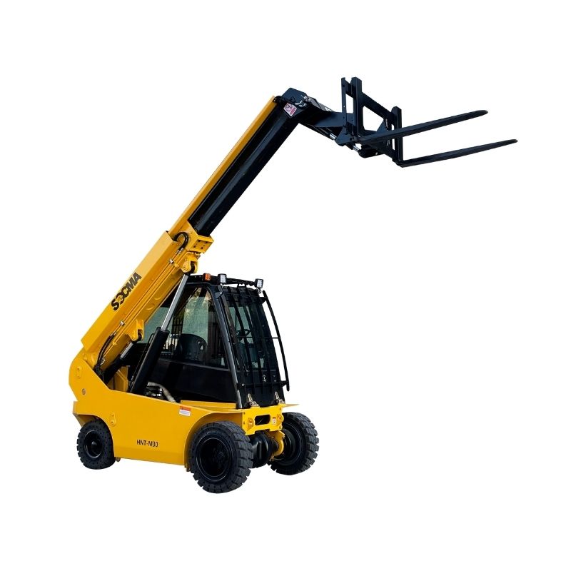 Chariot télescopique mini SOCMA HNT-M30 de 3 tonnes pour la construction et le stockage