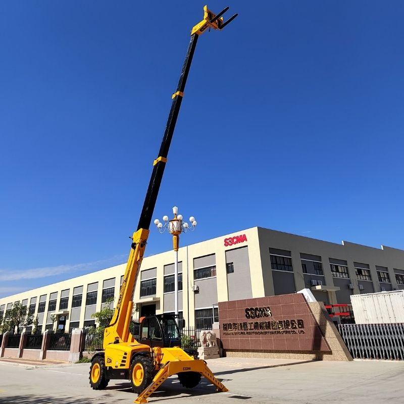 Chariot Télescopique SOCMA HNT4017-4Z de 4 Tonnes et 17 Mètres pour la Construction et l'Agriculture